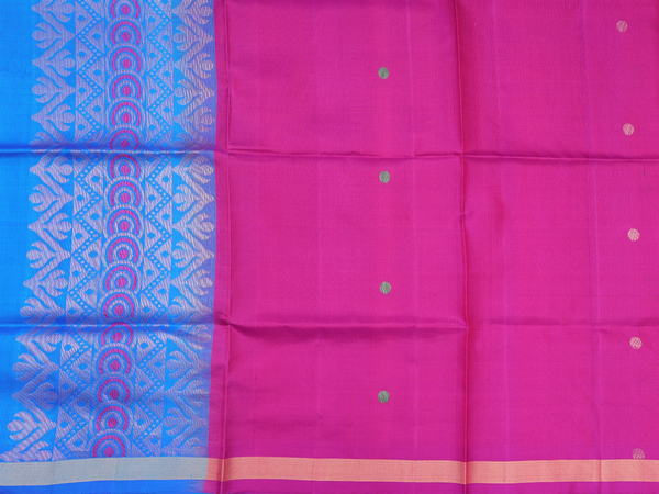 Allover Motifs Purple Rose Silk Unstitched Salwar Material