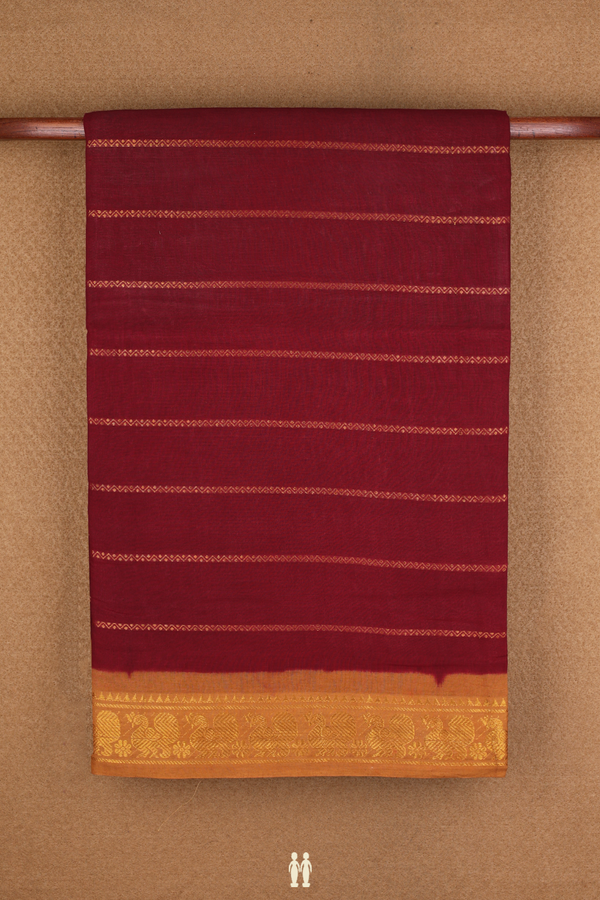 Allover Neli Design Burgundy Red Sungudi Cotton Saree
