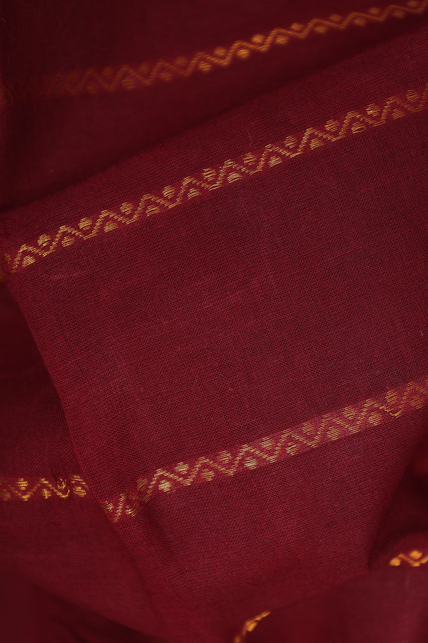 Allover Neli Design Burgundy Red Sungudi Cotton Saree