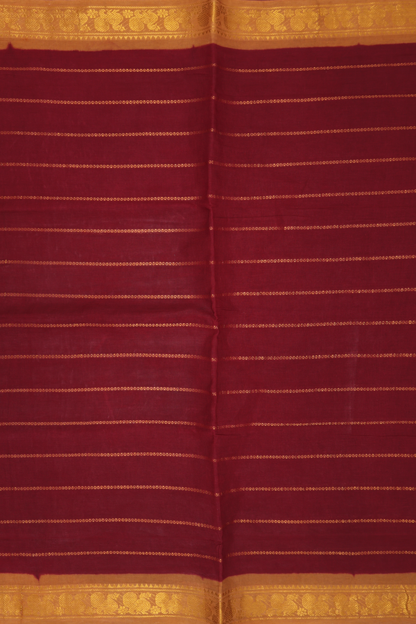 Allover Neli Design Burgundy Red Sungudi Cotton Saree