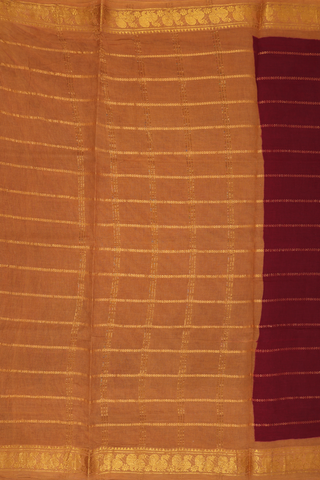 Allover Neli Design Burgundy Red Sungudi Cotton Saree