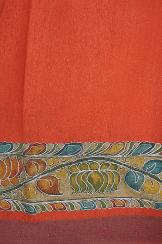 Allover Printed Design Multicolor Tussar Silk Saree
