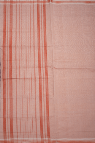 Allover Stripes Design Ivory Mangalagiri Cotton Saree