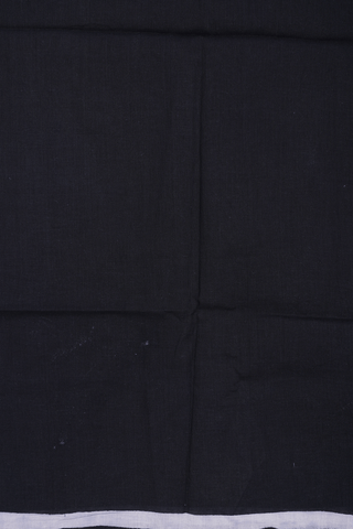 Allover Stripes Design Midnight Blue Jaipur Cotton Saree