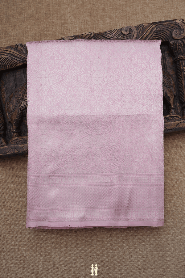 Allover Zari Design Blush Pink Banarasi Silk Saree