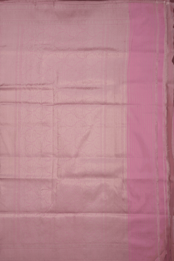 Allover Zari Design Blush Pink Banarasi Silk Saree