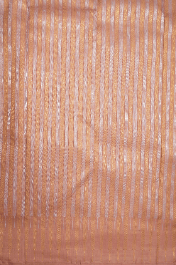 Allover Zari Design Copper Pink Kanchipuram Silk Saree