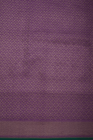 Allover Zari Design Purple Banarasi Silk Saree