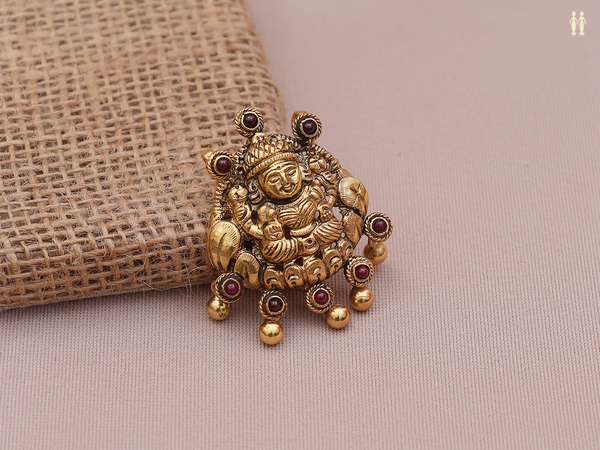 Antique Design Gold Plated Pure Silver Juda Pin