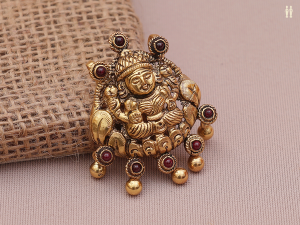 Antique Design Gold Plated Pure Silver Juda Pin