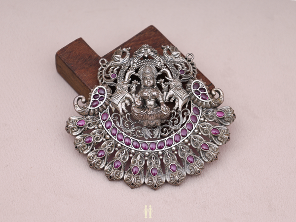 Antique Design With Stone Pure Silver Pendant