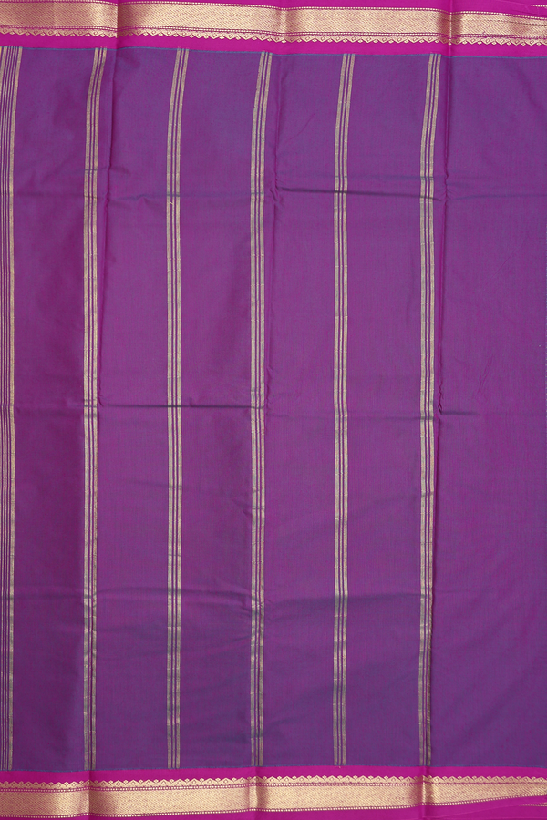 Apoorva Cotton Saree In Brick Yellow With Contrast Border