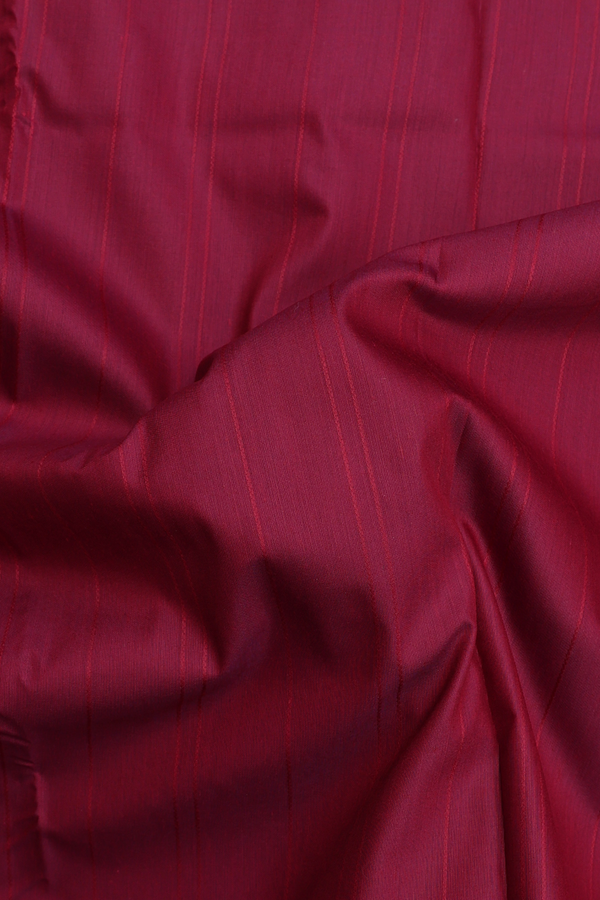 Apoorva Cotton Saree In Burgundy Red With Self Stripes Design