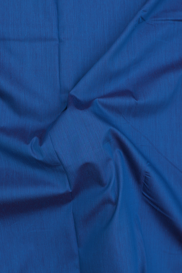 Apoorva Cotton Saree In Capri Blue With Contrast Border