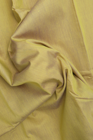 Apoorva Cotton Saree In Celery Yellow With Contrast Border