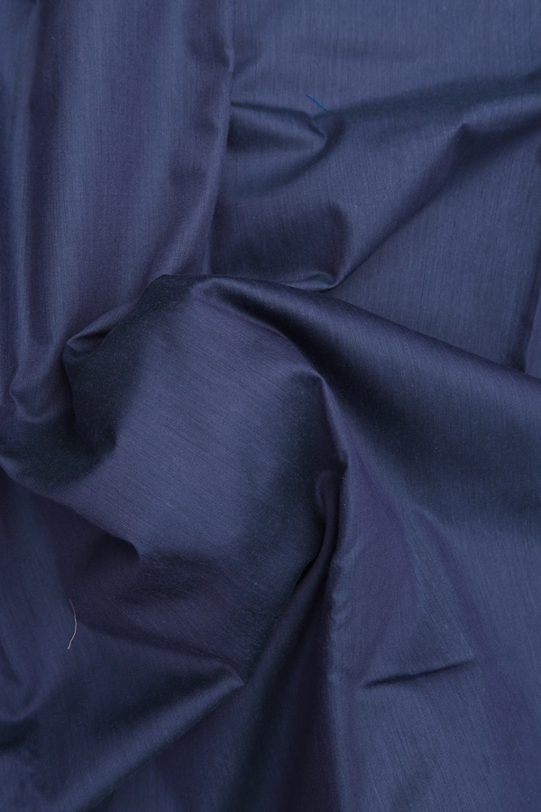 Apoorva Cotton Saree In Charcoal Grey With Contrast Border
