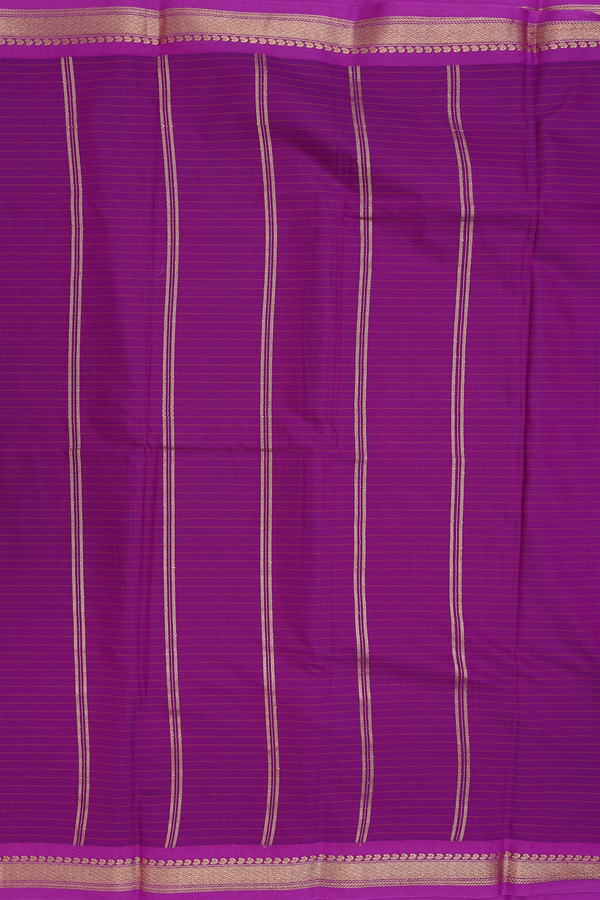 Apoorva Cotton Saree In Cobalt Blue With Checks Design