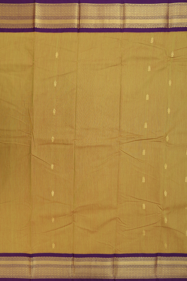 Apoorva Cotton Saree In Dual Tone With Zari Buttas