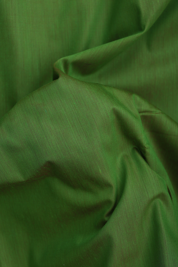 Apoorva Cotton Saree In Green With Contrast Border
