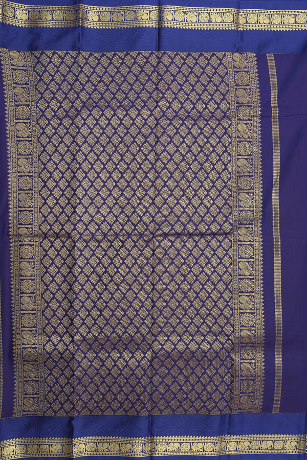 Apoorva Cotton Saree In Ochre Orange With Checks Design