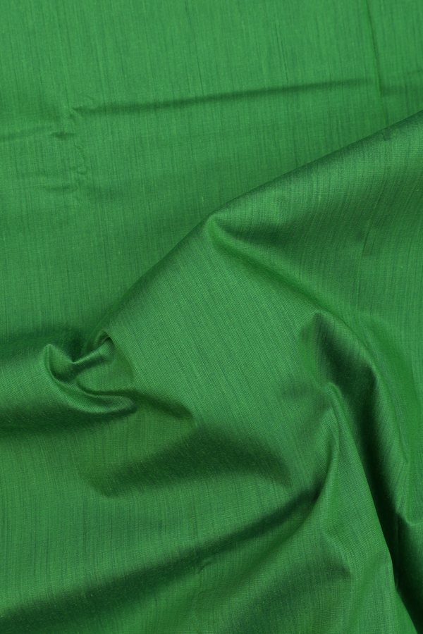 Apoorva Cotton Saree In Parrot Green With Contrast Border
