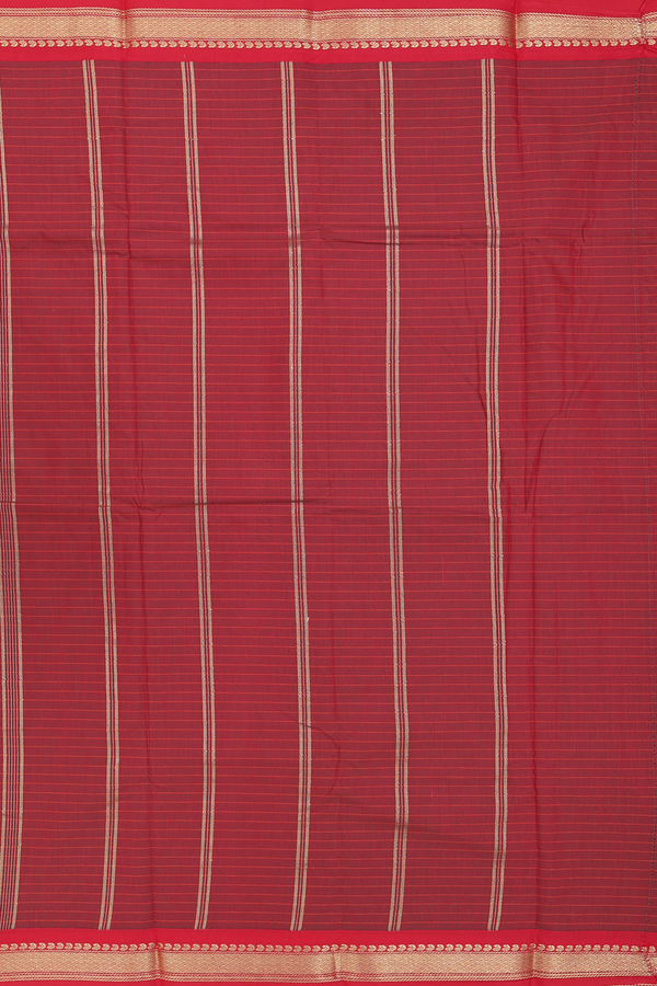 Apoorva Cotton Saree In Purple With Checks Design