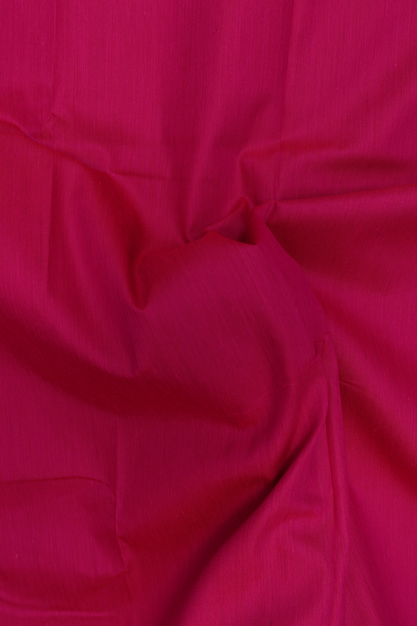 Apoorva Cotton Saree In Rani Pink With Peacock Border