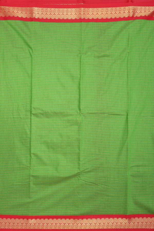 Apoorva Cotton Saree In Shades Of Green Stripes Design