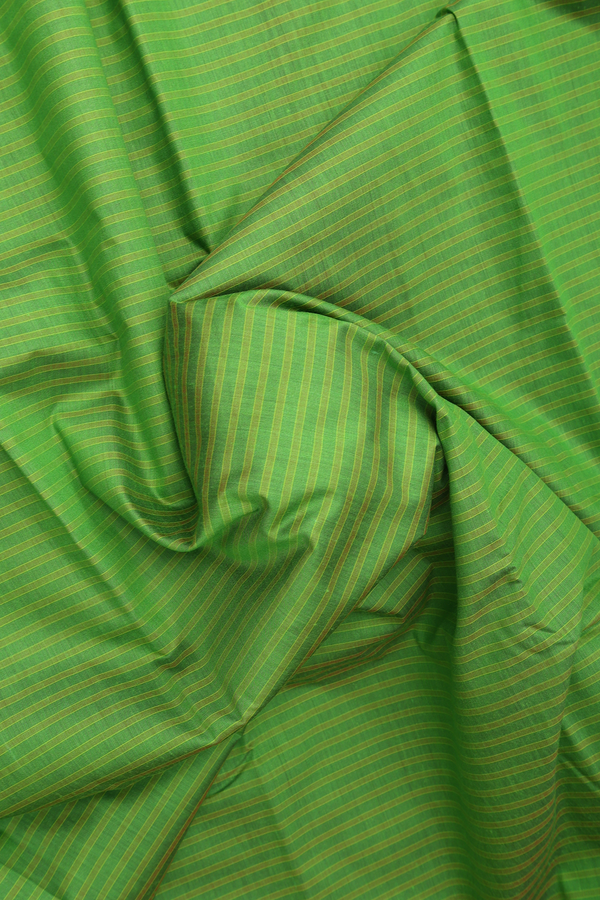 Apoorva Cotton Saree In Shades Of Green Stripes Design