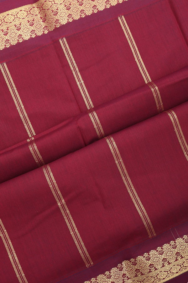 Apoorva Cotton Saree In Teal Blue With Contrast Border