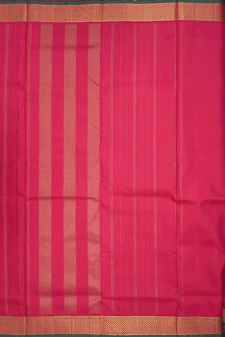 Arai Maadam Zari Border Blush Pink Nine Yards Silk Saree