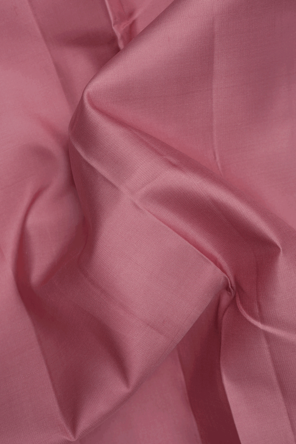 Arai Maadam Border Plain Dusty Pink Nine Yards Silk Saree