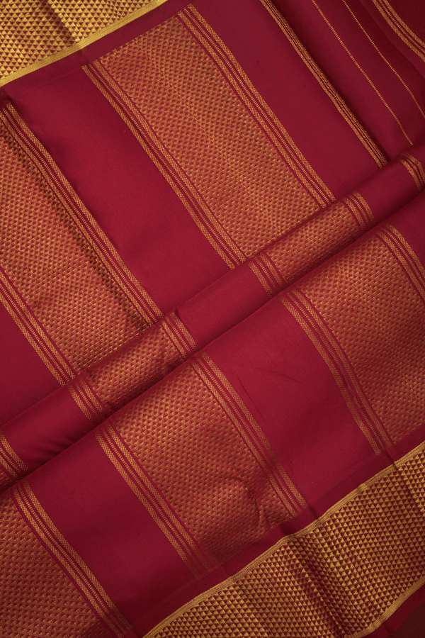 Arai Maadam Border Plain Dusty Pink Nine Yards Silk Saree