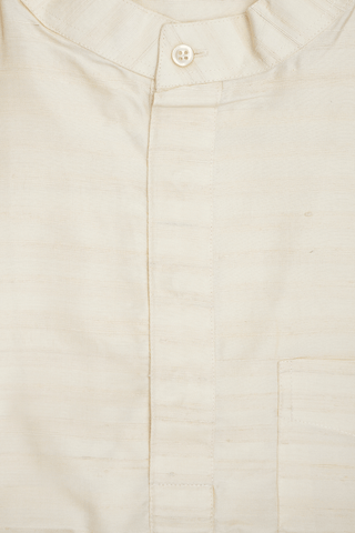 Assorted Ivory And Magenta Set Of 2 Size 38 Raw Silk Short Kurta