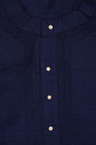 Assorted Magenta And Blue Set Of 2 Size 44 Raw Silk Short Kurta