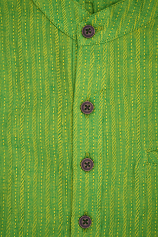 Assorted Pear Green Set Of 2 Size 36 Cotton Short Kurta
