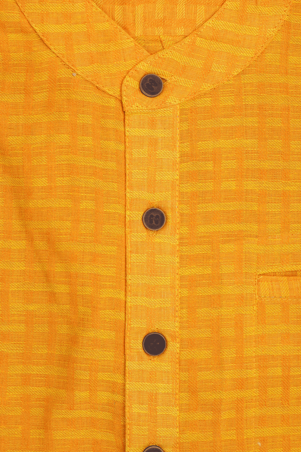 Assorted Red And Yellow Set Of 2 Size 38 Cotton Short Kurta