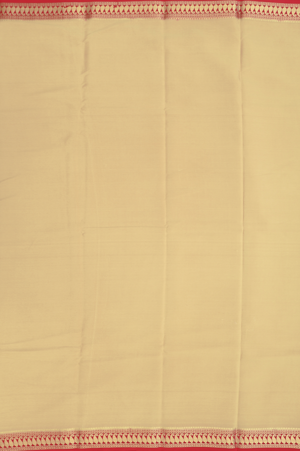 Mysore Silk Saree In Khaki With Contrast Border