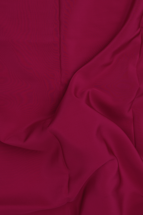 Mysore Silk Saree In Plain Pink With Zari Border
