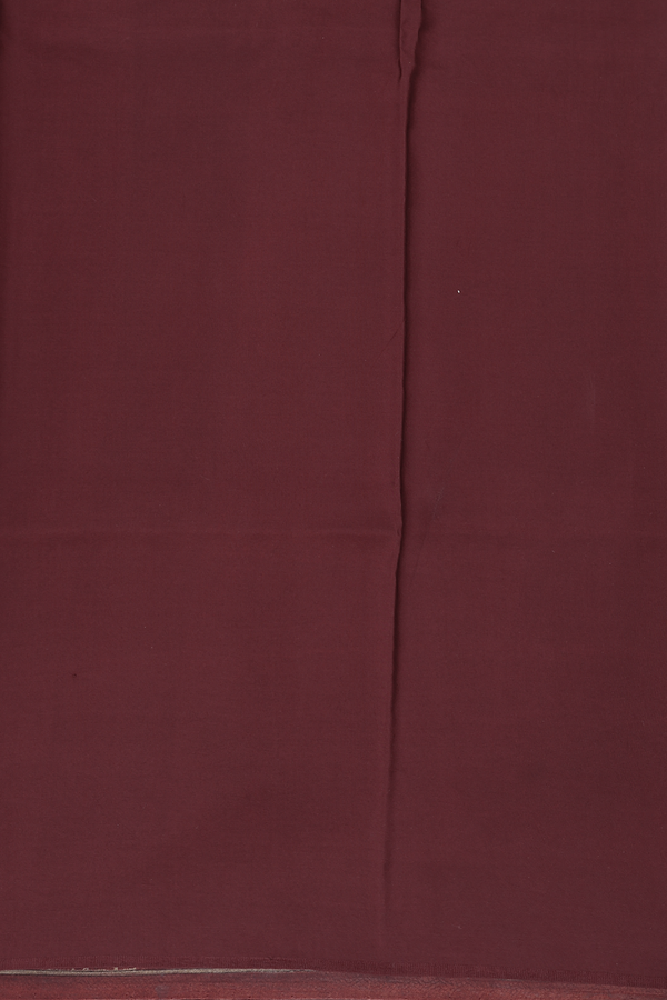 Printed Silk Saree In Light Brown With Floral Design