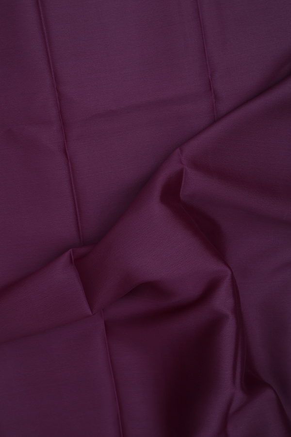 Mysore Silk Saree In Plum Purple With Zari Border