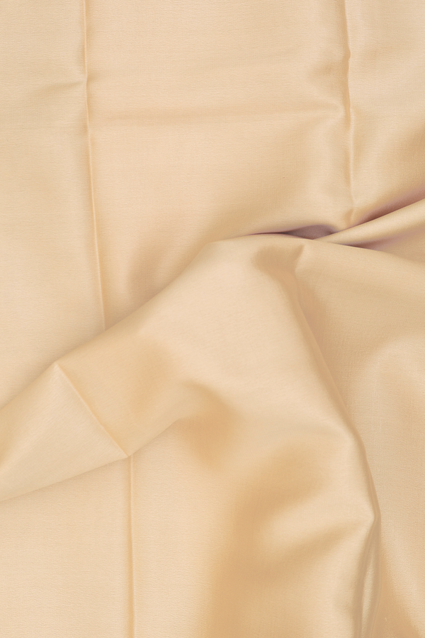 Mysore Silk Saree In Cream Color With Contrast Border