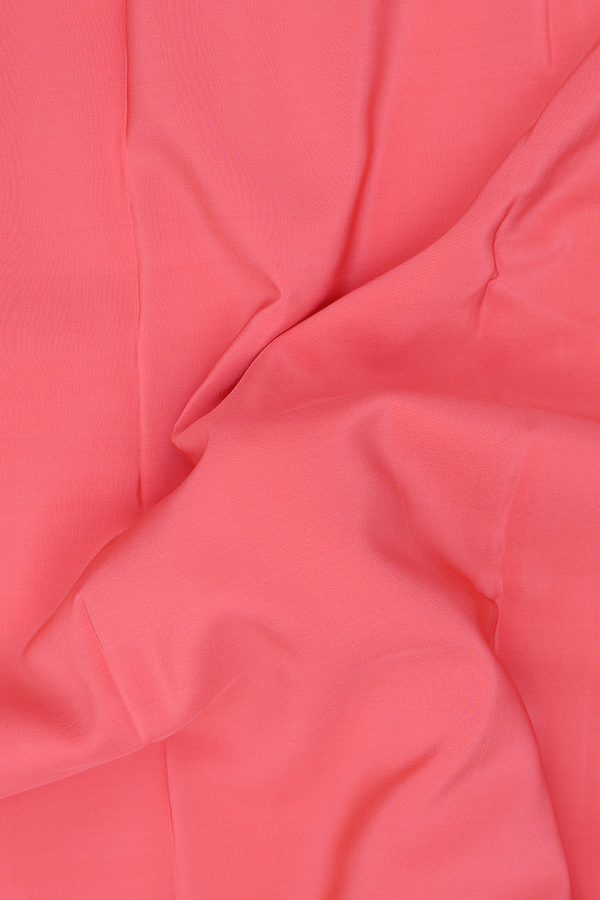 Mysore Silk Saree In Punch Pink With Contrast Border