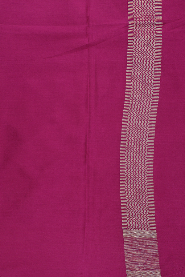 Mysore Silk Saree In Mulberry With Ogee Design