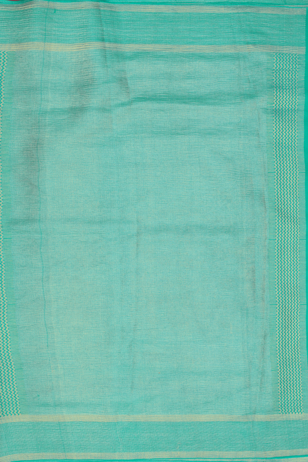 Mysore Silk Saree In Green With Ogee Design