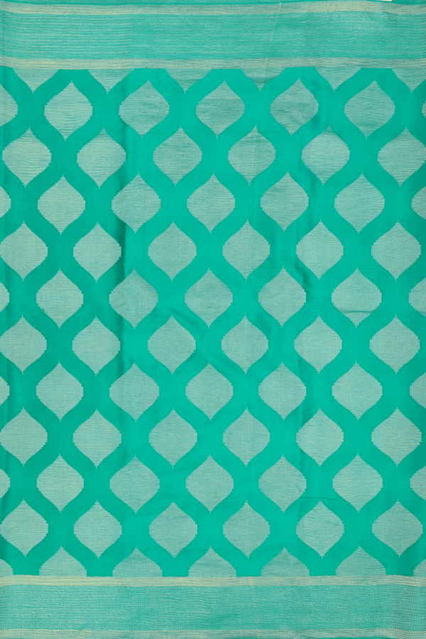 Mysore Silk Saree In Green With Ogee Design