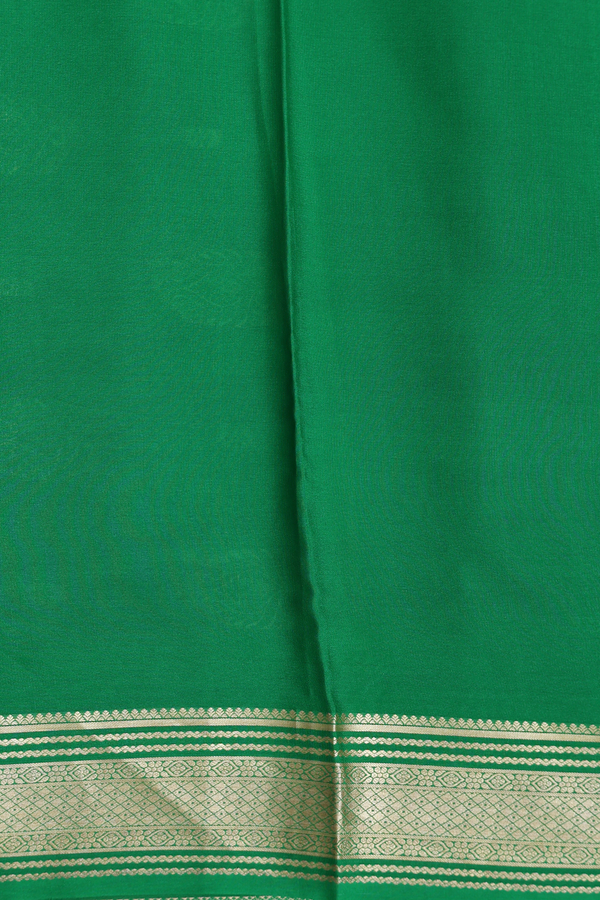 Mysore Silk Saree In Grape Purple With Floral Buttas
