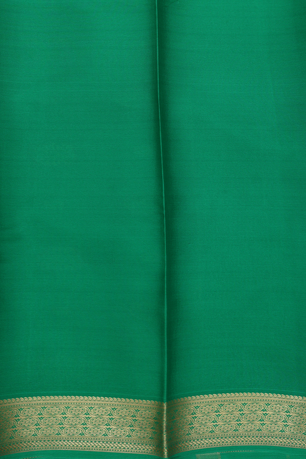 Mysore Silk Saree In Dark Pink With Self Design