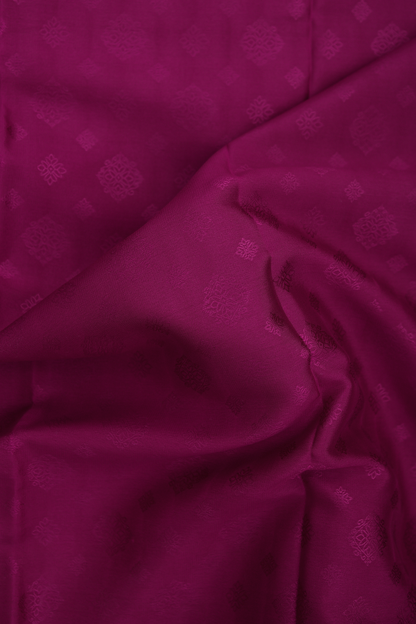 Mysore Silk Saree In Grape Purple With Threadwork Buttas