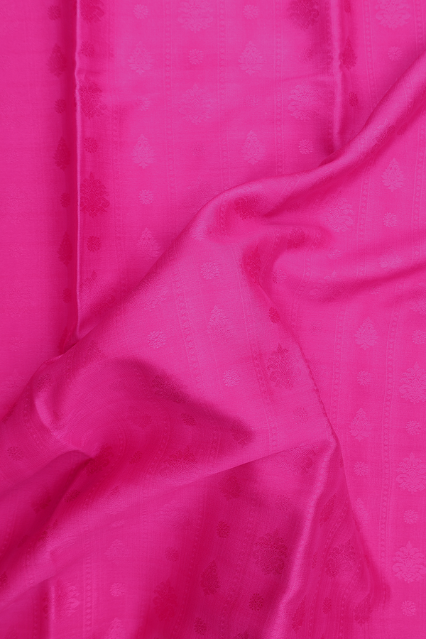 Mysore Silk Saree In Magenta With Self Design
